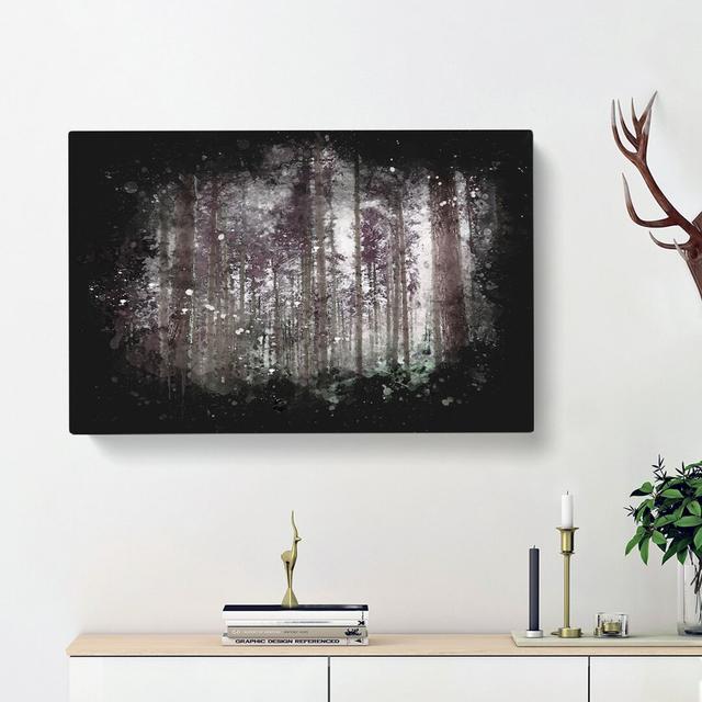 Pretty Forest - Wrapped Canvas Painting Print East Urban Home Size: 50cm H x 76cm W x 3cm D on Productcaster.