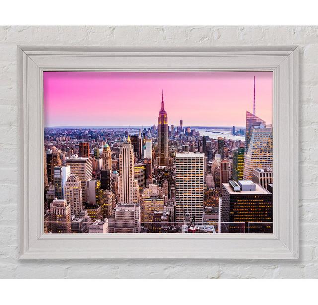 City In Pink - Single Picture Frame Art Prints Ebern Designs Size: 29.7cm H x 42cm W x 8cm D on Productcaster.