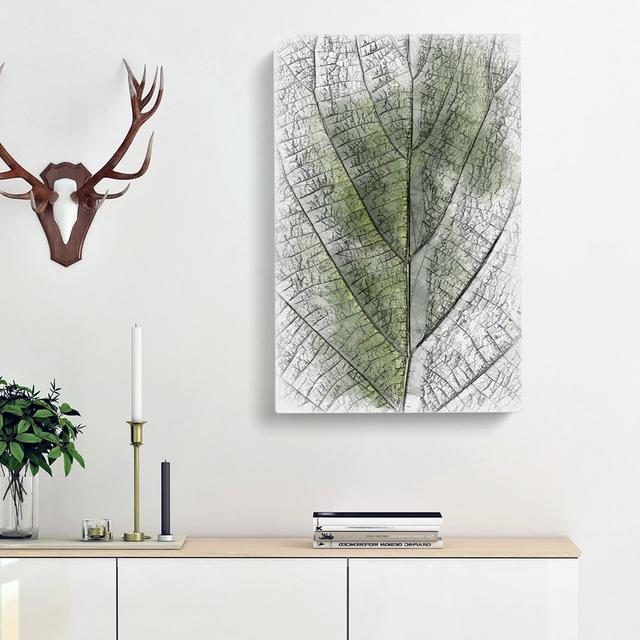 Leaf Pathways - Wrapped Canvas Drawing Print East Urban Home Size: 45cm H x 30cm W x 4cm D on Productcaster.