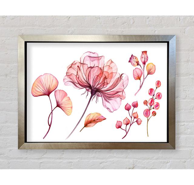 Pink Flower Madness - Single Picture Frame Art Prints Bright Star Size: 84.1cm H x 118.9cm W x 3.4cm D on Productcaster.