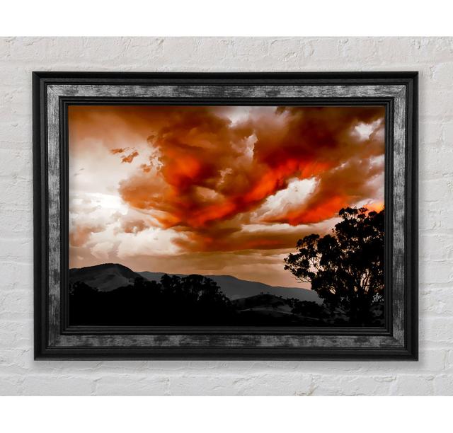 Lava Sky Mountains - Single Picture Frame Art Prints Bright Star Size: 59.7cm H x 84.1cm W x 8cm D on Productcaster.