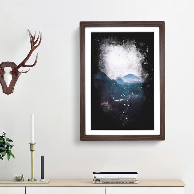 Hohenschwangau Castle Paint Splash - Picture Frame Graphic Art East Urban Home Frame Option: Walnut Framed, Size: 87cm H x 62cm W x 2cm D on Productcaster.