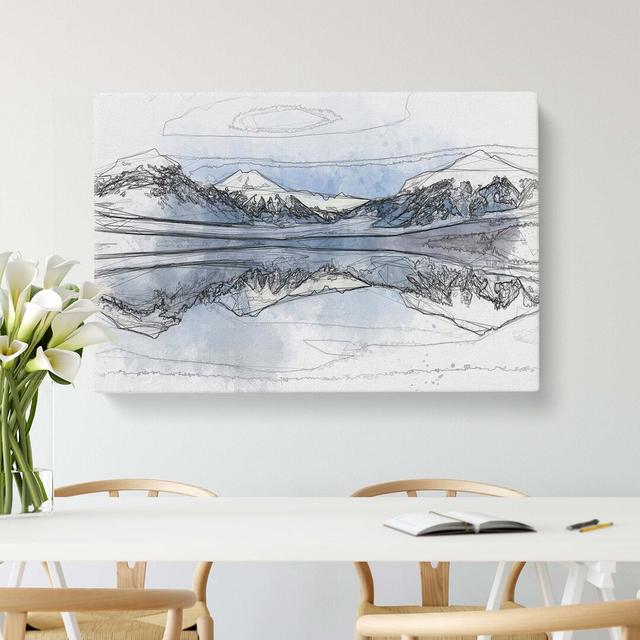 Lake McDonald in Montana in Abstract - Wrapped Canvas Graphic Art Print East Urban Home Size: 35cm H x 50cm W x 3cm D on Productcaster.