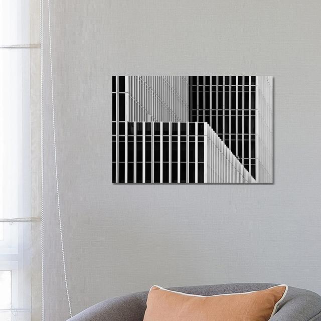 Stripes And Windows by Greetje Van Son - Wrapped Canvas Print Metro Lane Size: 45.72cm H x 66.04cm W x 1.91cm D on Productcaster.