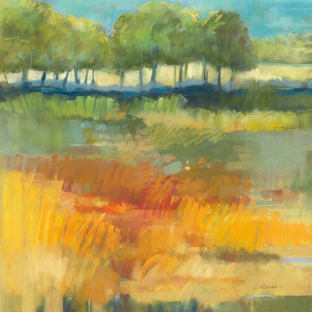 Late Summer Landscape I by Carol Rowan - Wrapped Canvas Painting Marlow Home Co. Size: 76cm H x 76cm W on Productcaster.