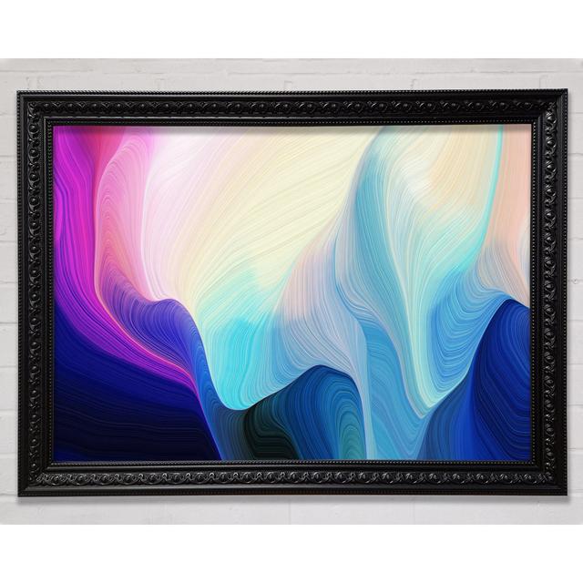 Dropping Colour And Waves Framed Print Ivy Bronx Size: 21cm H x 29.7cm W on Productcaster.