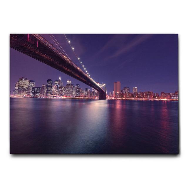 Leinwandbild New York by Night von Giallobus Ebern Designs Größe: 95 cm H x 135 cm B on Productcaster.