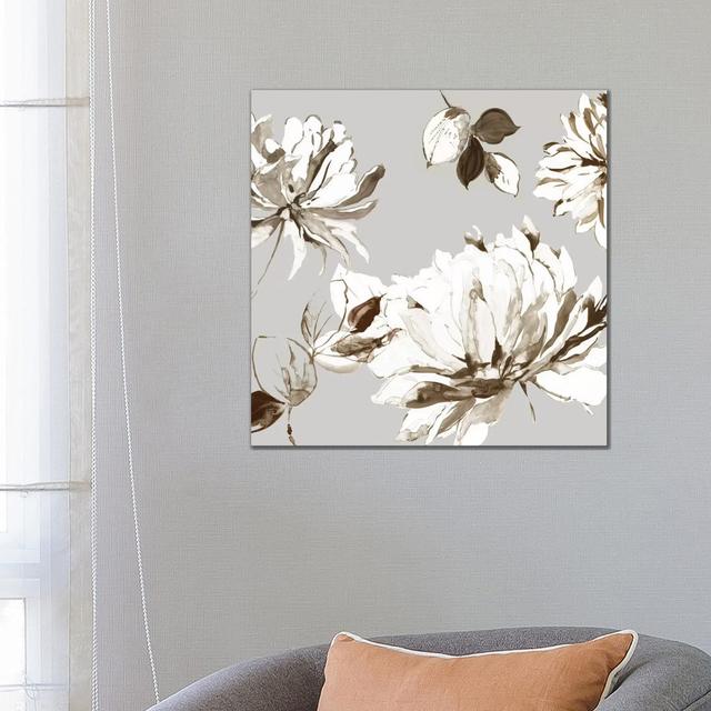 Botanical Gray II by Asia Jensen - Wrapped Canvas Print Rosalind Wheeler on Productcaster.