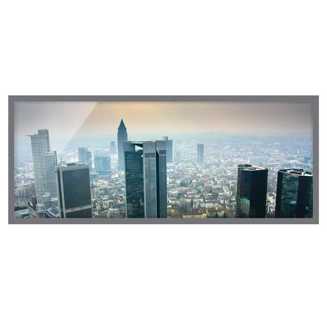 Modern Architecture - Picture Frame Graphic Art Ebern Designs Size: 50cm H x 130cm W x 2cm D, Frame Option: Grey Framed on Productcaster.