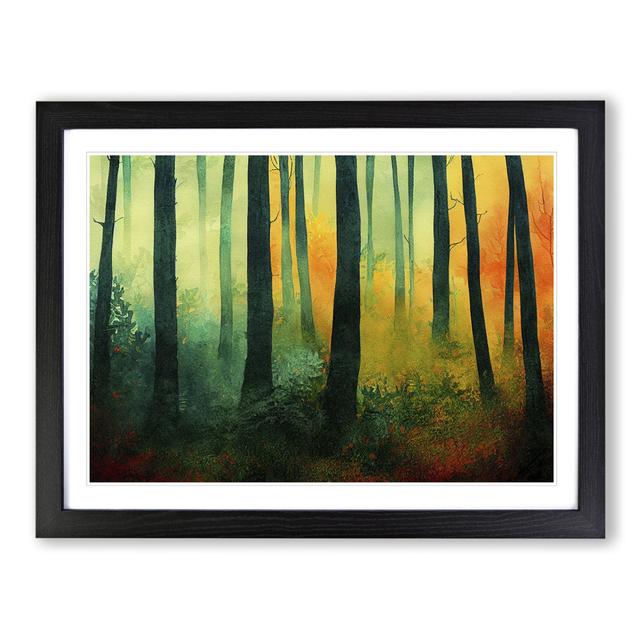 The Colourful Forest Vol.6 - Picture Frame Graphic Art Alpen Home Size: 25cm H x 34cm W, Format: Black on Productcaster.