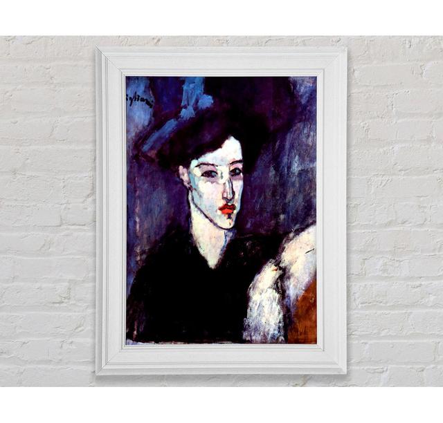 Modigliani The Jewess Framed Print - Picture Frame Graphic Art on Canvas Ophelia & Co. Format: White Framed Paper, Size: 84.1cm H x 142.2cm W x 8cm D on Productcaster.