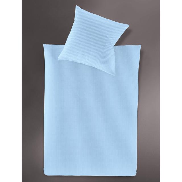 Jersey Bettwäsche Lumen 100% Baumwolle Irisette Colour: Blue, Size: 155 x 200cm - 1 Pillowcase (80 x 80 cm) on Productcaster.