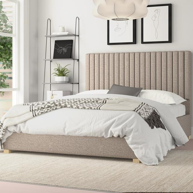 Chevy Upholstered Ottoman Bed Zipcode Design Colour: Silver, Size: Single (3') on Productcaster.