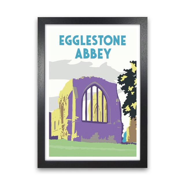 Egglestone Abbey Portrait by Richard O'Neill - Graphic Art Corrigan Studio Size: 88cm H x 64cm W x 3cm D, Format: Black Framed on Productcaster.