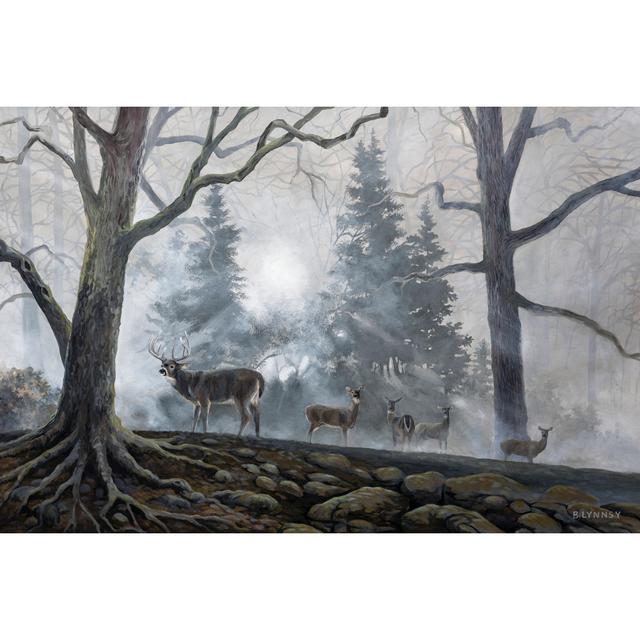 Deer Path I - Wrapped Canvas Painting Union Rustic Size: 61cm H x 91cm W on Productcaster.