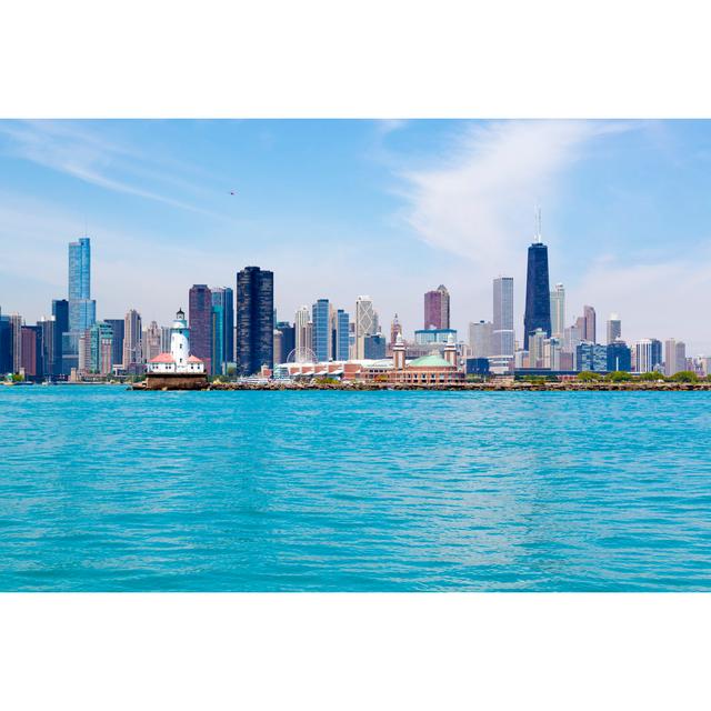 Benji Chicago Skyline by Pyzata - Wrapped Canvas Print Latitude Run Size: 51cm H x 76cm W x 3.8cm D on Productcaster.