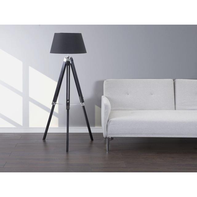 Acle 143cm Tripod Floor Lamp Mikado Living Finish: Black on Productcaster.