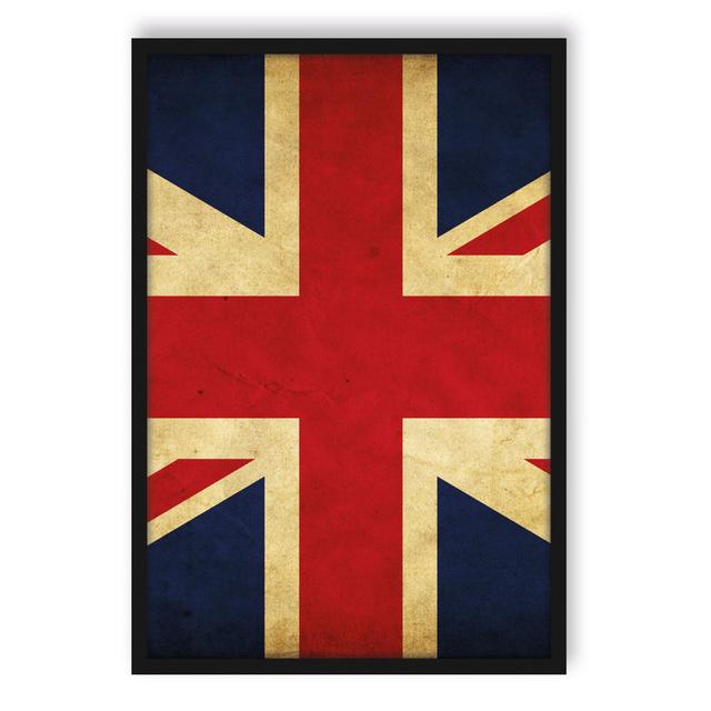 Gerahmter Grafikdruck Großbritannien Flagge LoftDesigns Größe: 100 cm H x 70 cm B x 2.5 cm T on Productcaster.