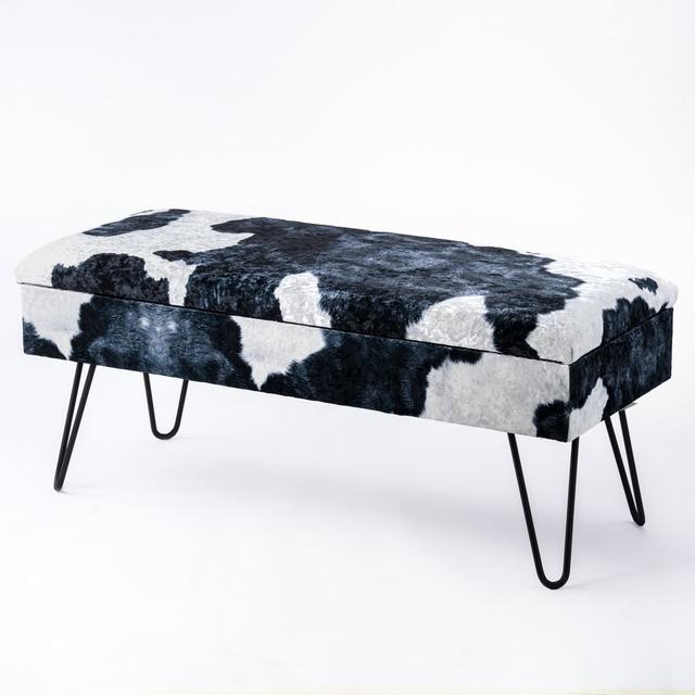 Ryans Upholstered Storage Bench Canora Grey Size: 44cm H x 160cm W x 35cm D on Productcaster.