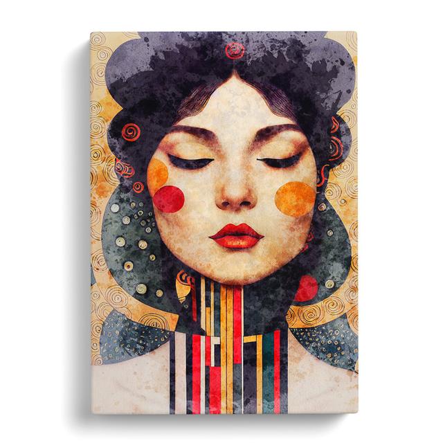 Vintage Portrait of a Woman No.7 - Wrapped Canvas Graphic Art ClassicLiving Size: 60cm H x 40cm W x 3cm D on Productcaster.