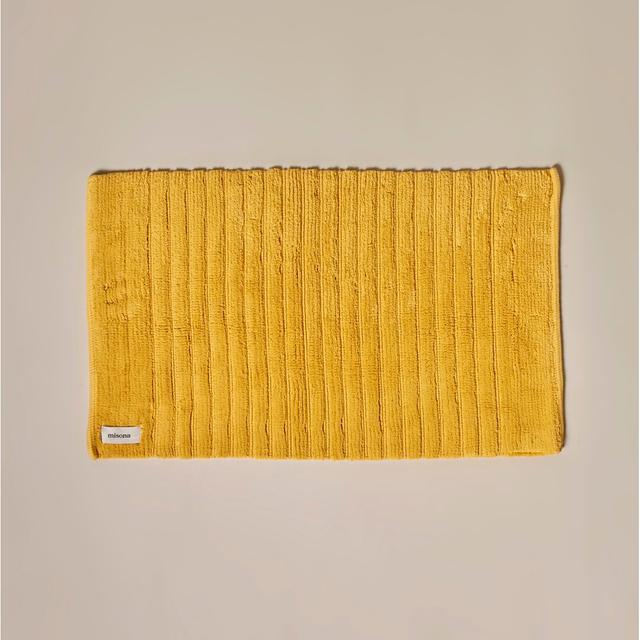 Organic Rectangle Bath Mat Misona Colour: Ochre on Productcaster.