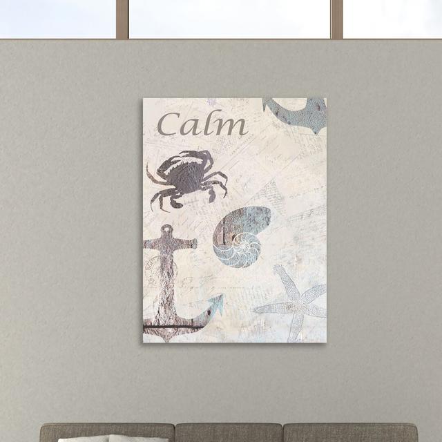 Coastal Calm by Kimberly Allen - Wrapped Canvas Graphic Art Print East Urban Home Size: 51cm H x 38cm W x 4cm D on Productcaster.