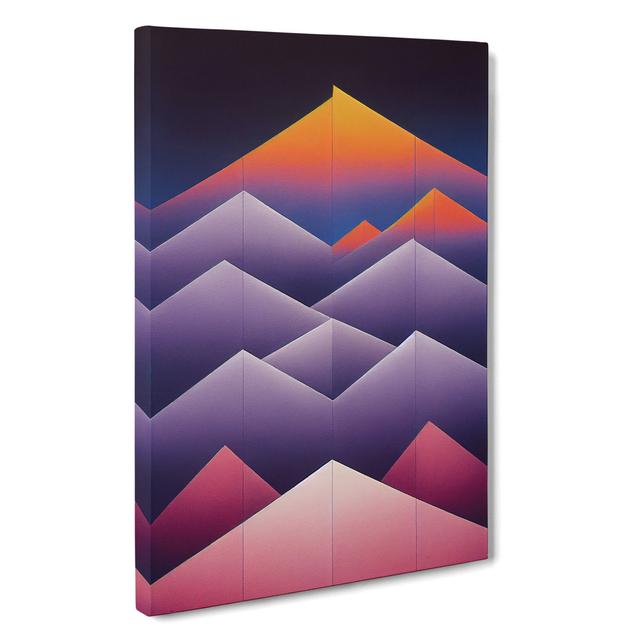 An Abstract Mountain Landscape No.6 Alpen Home Size: 60cm H x 40cm W x 3cm D on Productcaster.