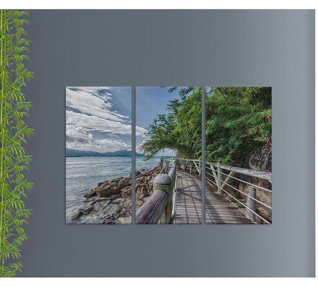 Bondbridge Surreal 3 Piece Wall Art Set on Canvas East Urban Home Size: 100cm L x 150cm W x 4cm D, Quality: Luxus on Productcaster.