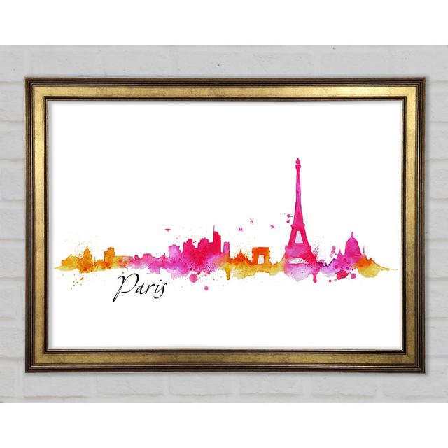 Eiffel Tower France 3 Framed Print Latitude Run Size: 42cm H x 59.7cm W x 1.5cm D on Productcaster.