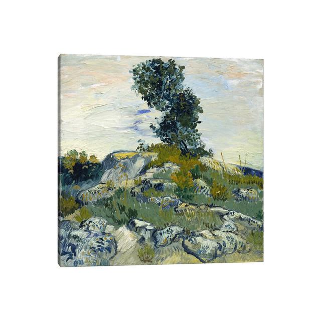 The Rocks by Vincent Van Gogh - Wrapped Canvas Gallery-Wrapped Canvas Giclée Rosalind Wheeler Size: 30.48cm H x 30.48cm W x 1.905cm D on Productcaster.