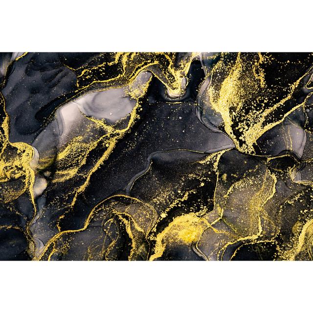 Abstract Black - Wrapped Canvas Art Prints Canora Grey Size: 20cm H x 30cm W x 3.8cm D on Productcaster.