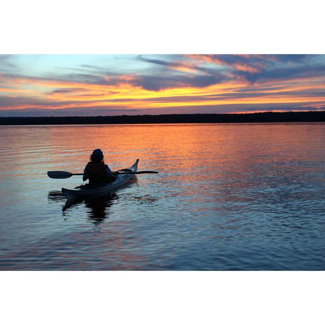 Sunset Kayaker by Filo - Photographic Print Breakwater Bay Size: 20cm H x 30cm W on Productcaster.