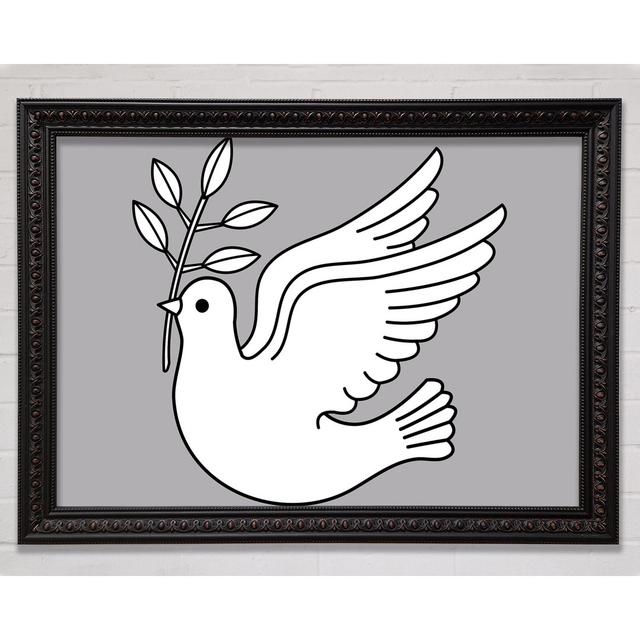 Peace Dove Framed Print Bright Star Size: 42cm H x 59.7cm W on Productcaster.