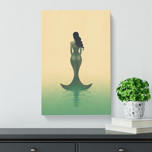 Mermaid Minimalism Art No.2 House of Hampton Size: 60cm H x 40cm W x 3cm D on Productcaster.