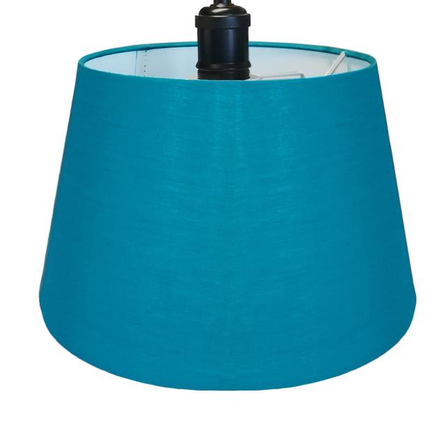 Drum Lamp Shade 17 Stories Colour: Teal Blue, Size: H19 x W30 x D30cm on Productcaster.