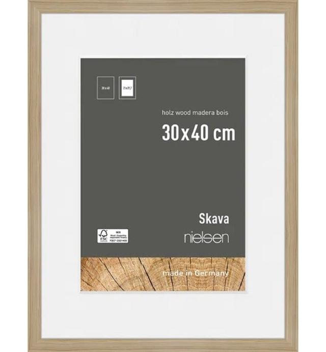 Skava Wood Single Picture Frame Nielsen Home Colour: Oak, Size: 40cm H x 30cm W x 2cm D on Productcaster.