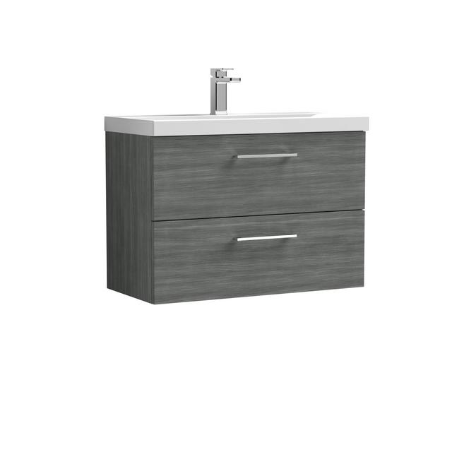 Arno 800mm Wall Hung Single Vanity Unit Nuie on Productcaster.