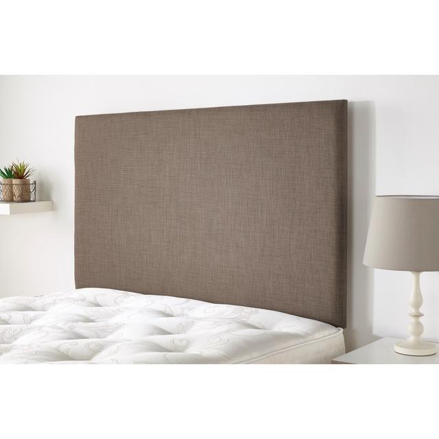 Upholstered Headboard 17 Stories Upholstery: Mink, Mattress Size: Kingsize (5') on Productcaster.