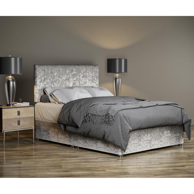 Canadice Divan Bed Base 17 Stories Size: Super King (6'), Colour: Silver on Productcaster.