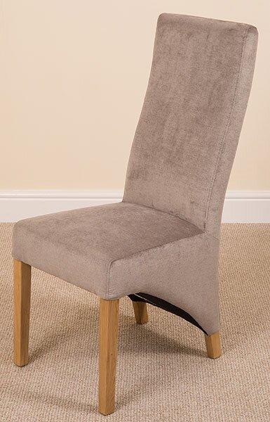 Millicent Curved Upholstered Dining Chair Marlow Home Co. Upholstery Colour: Grey on Productcaster.