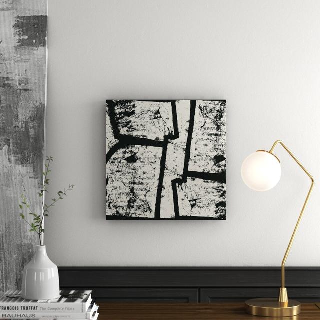 'Blocking' Graphic Art Wrapped on Canvas East Urban Home Size: 45 cm H x 45 cm W x 3.81 cm D on Productcaster.