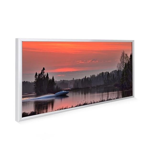 Bayou Cruise Horizontal Flat Panel Radiator Mirrorstone Radiator Colour: Silver, Size: 59.5cm H x 119.5cm W x 2.2cm D on Productcaster.