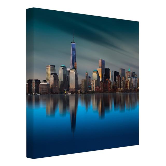 New York World Trade Centre - Wrapped Canvas Graphic Art Print East Urban Home Size: 100cm L x 100cm W on Productcaster.