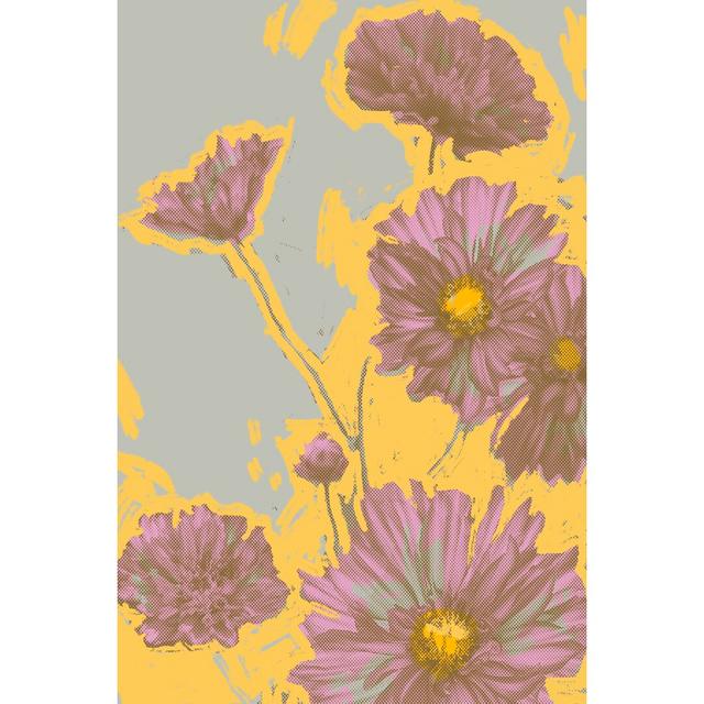 Pop Art Floral III by Jacob Green - Wrapped Canvas Graphic Art Rosalind Wheeler Size: 30cm H x 20cm W x 3.8cm D on Productcaster.