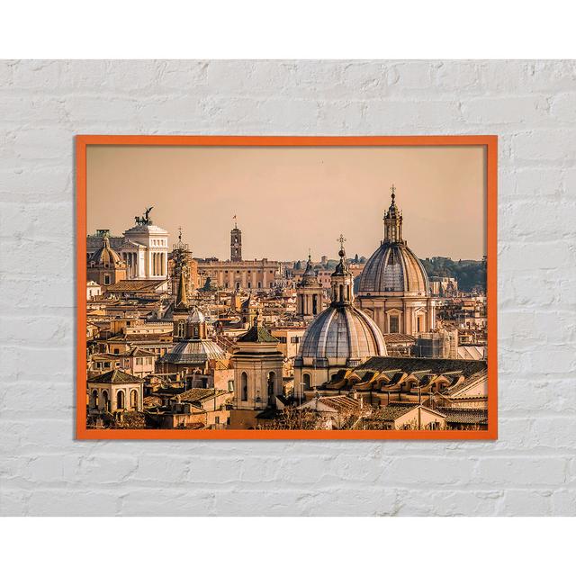 Aneeta Ancient Buildings At Sunset - Single Picture Frame Art Prints Brayden Studio Size: 29.7cm H x 42cm W x 2cm D on Productcaster.