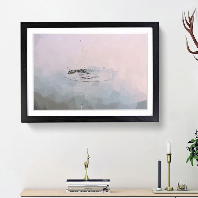 Peace & Serenity in Abstract - Picture Frame Graphic Art Print East Urban Home Size: 48cm H x 65cm W x 2cm D, Frame Option: Black Framed on Productcaster.