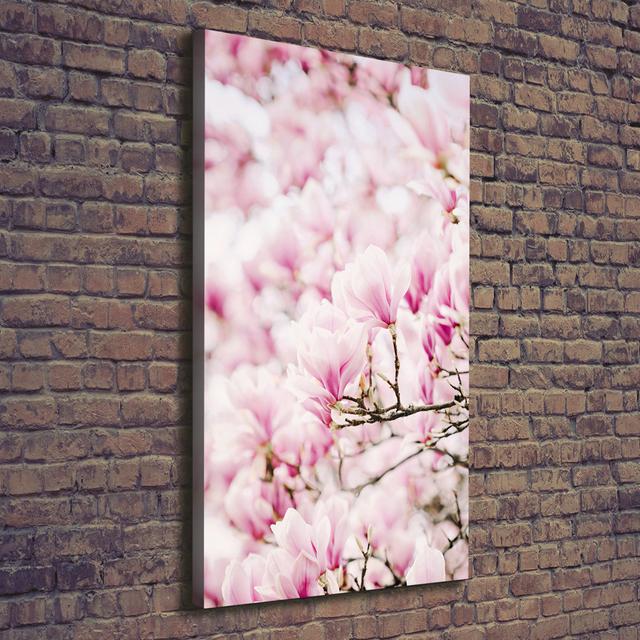 Magnolia Flowers - Wrapped Canvas Art Prints Ebern Designs on Productcaster.