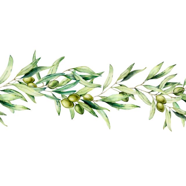 Olive Branch August Grove Size: 91cm H x 91cm W x 3.8cm D on Productcaster.