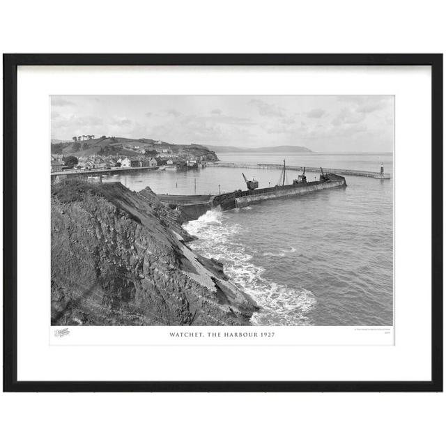 'Watchet, the Harbour 1927' - Picture Frame Photograph Print on Paper The Francis Frith Collection Size: 60cm H x 80cm W x 2.3cm D on Productcaster.