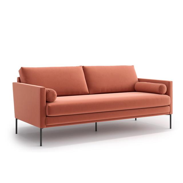 Sofa Predmore Mercury Row Polsterfarbe: Lachsfarben on Productcaster.